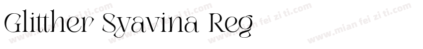 Glitther Syavina Reg字体转换